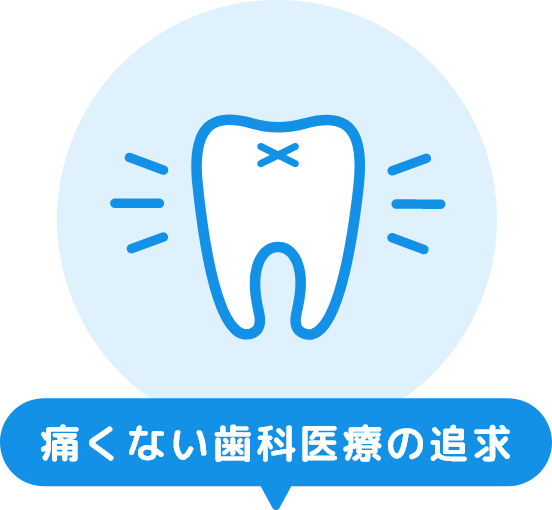 痛くない歯科治療の追及